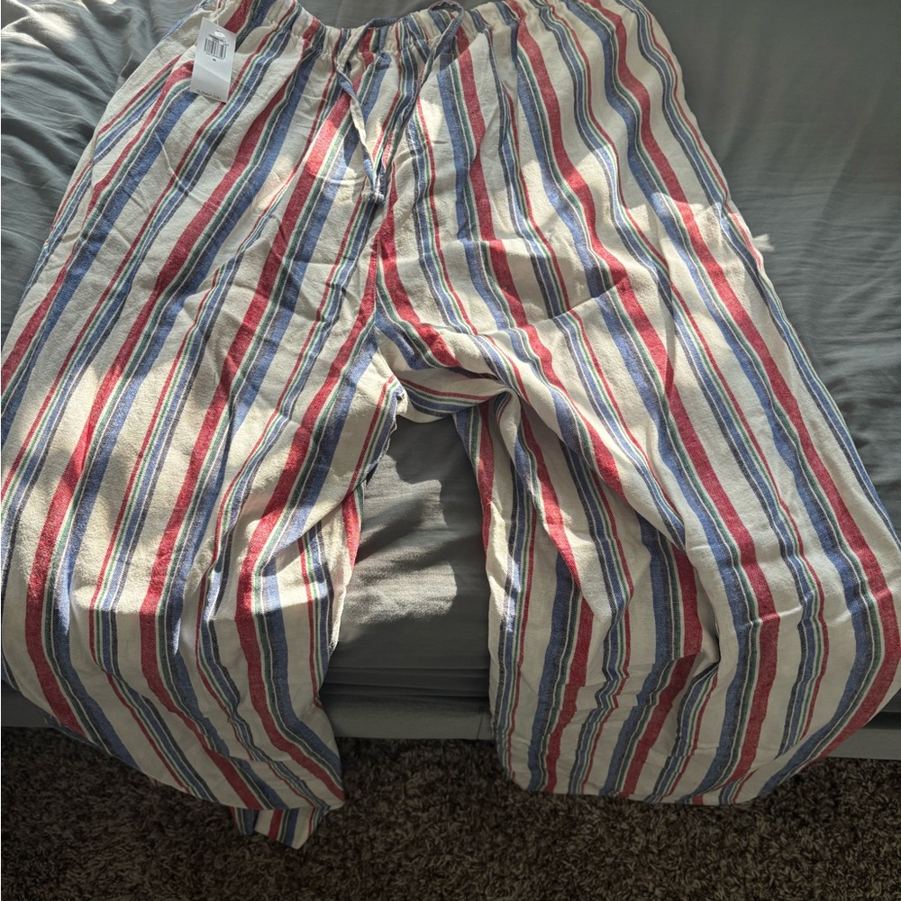Old Navy Striped Pants - Red, Blue, White